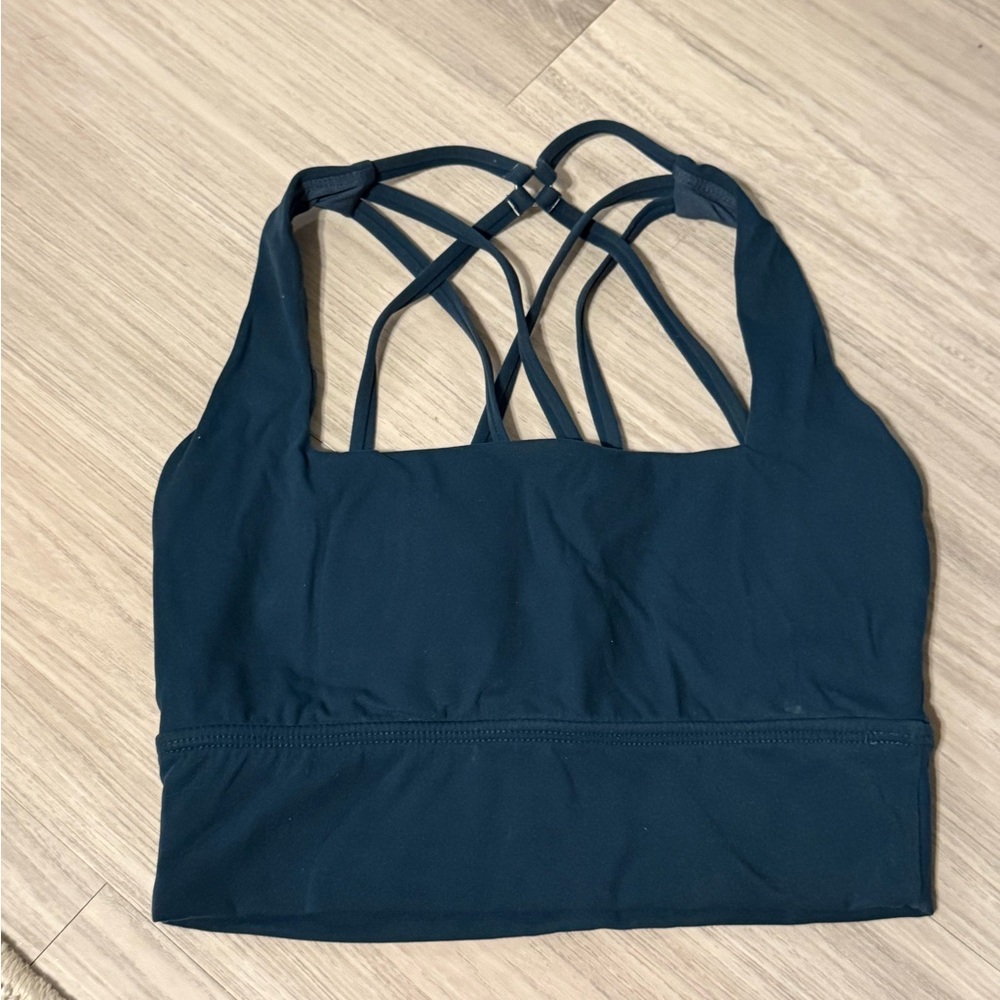 Teal BuffBunny Revolution Collective Square Neck Strappy Sports Bra Women’s XS